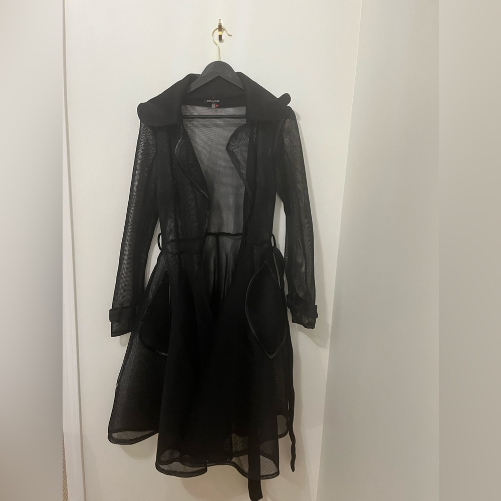 Elegant Black Trench Coat